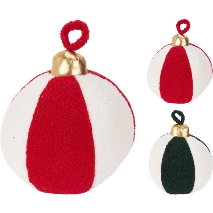 CUSCINO SFERA NATALE 23CM 2ASS